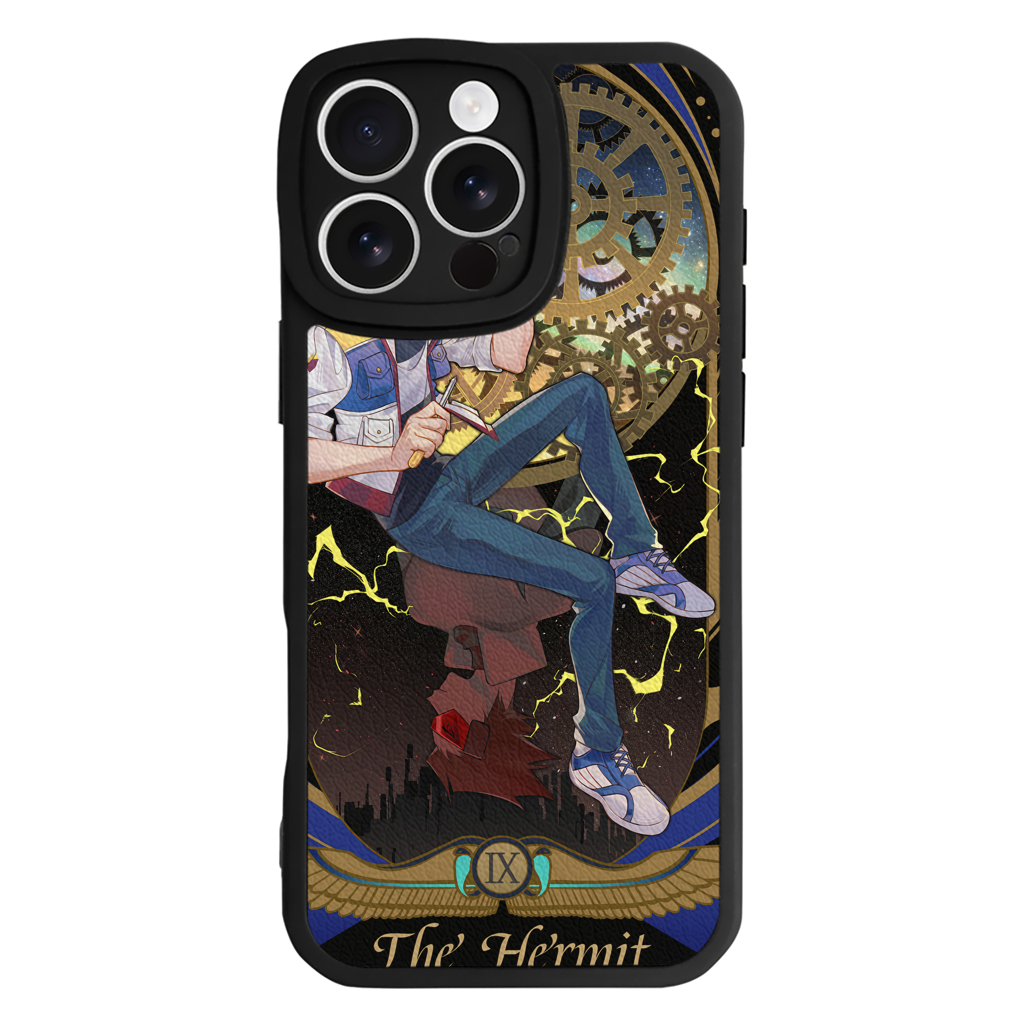 （画像用） 遊☆戯☆王 Yu-Gi-Oh! 【iPhone 16シリーズ対応】シリコンスマホケース（レザー調） 材質：シリコン